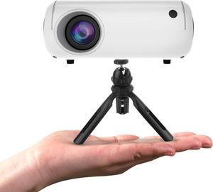 Mini Portable Projector for iPhone (2025), 1080P Full HD Supported Video Projector with WiFi and Bluetooth, 26"-120" Screen Video Projector, Compatible with Smartphone/TV Stick/PS4/PC/Laptop