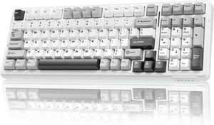 AULA F99 Wireless Mechanical Keyboard,Tri-Mode BT5.0/2.4GHz/USB-C Hot Swappable Custom Keyboard,Pre-lubed Linear Switches,Gasket Structure,RGB Backlit Gaming Keyboards for PC/Tablet/PS/Xbox