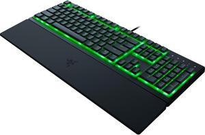 V3 X Gaming Keyboard: Low Profile Keys - Silent Membrane Switches - Spill Resistant - Chroma RGB Lighting - Ergonomic Wrist Rest Snap Tap
