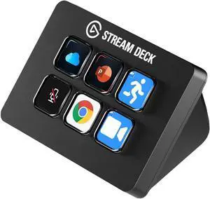 Elgato Stream Deck Mini  Control Zoom, Teams, PowerPoint, MS Office and More, Boost Productivity with Seamless Integration for Daily Apps, Set Up Shortcuts Easily, Compatible with Mac and PC