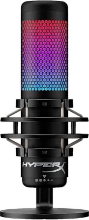 HyperX QuadCast S RGB USB Condenser Microphone for PC, PS4, PS5 and Mac, Anti-Vibration Shock Mount, 4 Polar Patterns, Pop Filter, Gain Control, Gaming, Streaming, Podcasts, Twitch, YouTube, Discord HyperX QuadCast S RGB USB Condenser Microphone for PC, PS4, PS5 and Mac, Anti-Vibration Shock Mount, 4 Polar Patterns, Pop Filter, Gain Control, Gaming, Streaming, Podcasts, Twitch, YouTube, Discord