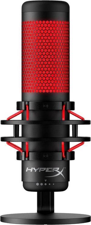 HyperX QuadCast - USB Condenser Gaming Microphone, for PC, PS4, PS5 and Mac, Anti-Vibration Shock Mount, Four Polar Patterns, Pop Filter, Gain Control, Podcasts, Twitch, YouTube, Discord, Red LED HyperX QuadCast - USB Condenser Gaming Microphone, for PC, PS4, PS5 and Mac, Anti-Vibration Shock Mount, Four Polar Patterns, Pop Filter, Gain Control, Podcasts, Twitch, YouTube, Discord, Red LED