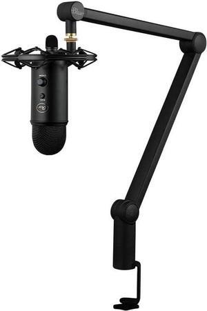 for Creators Blue Yeticaster Pro Broadcast Bundle with Yeti USB Microphone for Gaming, Recording, Streaming, Podcasting, Radius III Shockmount, Compass Mic Boom Arm, Blue VO!CE - Blackout