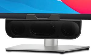[Upgraded] Computer Speakers for Desktop PC | Monitor Speakers | USB Plug-N-play External Speakers for Laptop, Small PC Soundbar with HD Sound, Loud Volume, Enhanced Bass  Easily Clamps to Monitors