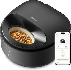 Automatic Cat Feeder Wet Food Refrigerated New Upgraded APP Control,3 Days Freshness 3 Meals,Semiconductor Cooling&Quick Chills Wet Food Dispenser,Polar WiFi Timed Auto Pet Feeder for Cat Dog