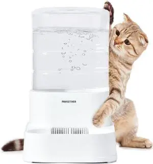 Gravity Automatic Pet Water Dispenser with Filter for Cats and Small Dogs 1 Gallon/3.5L Auto Pet Waterer Dog Water Dispenser, Easy to Fill