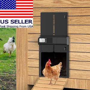 Automatic Chicken Coop Door Aluminum with Manual and Time Control Open/Close
