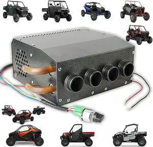 12V Cab Underdash Compact Heater Warmer Heat Fan Speed Switch Defroster Demister
