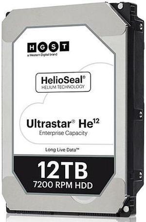 HGST HUH721212ALN600 Hard Drive 12TB SATA 6Gbp/S 7200rpm, 4Kn, 3.5in, 256MB Buffer, ISE - UltraStar HE12 Series