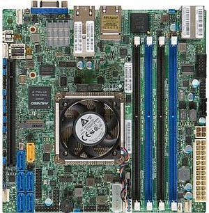 Super  X10SDV-TLN4F Motherboard Mini-ITX SoC Xeon D-1541 8-Core With Active Heatsink, FCBGA 1667