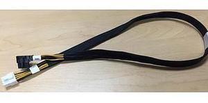 SMC CBL-PWEX-0814  Tesla K80(4)/M60/M40/P100/P40 GPU Cable, 2x4F/PCIe To 2x4F/CPU, P4.2, 11CM, 17AWG, RoHS/REAC