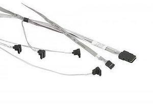 SMC CBL-0278L-01 Internal SAS/SATA Cable Connector: MiniSAS To 4 SATA Right 64/54/44/34CM W/64CM SB, RA. 30AWG