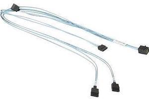 SMC CBL-SAST-0704 Internal Cable Connector: MiniSAS HD (SFF-8643) To SATA 30/60/70/70CM