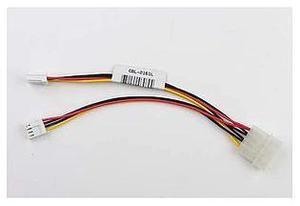 SMC CBL-0161L Internal Power Y Cable For Floppy Drive Connector: Big 4 Pin To Two Small 4 Pin Power 15cm. 20AWG