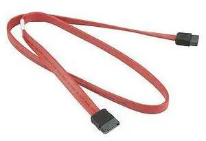 SMC CBL-0044L 24 Inch SATA Flat S-S Cable, PB-Free (01pk) Red Color