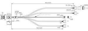 SMC CBL-SAST-0810 Mini SAS HD-4 SATA (RA) Data Cable - 12G, INT, 75 / 75 / 90 / 90, 75CM SB, 30AWG