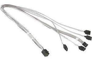 SMC CBL-SAST-0631 21.65in Cross-Over Mini-SAS HD (SFF-8643) To 4 SATA