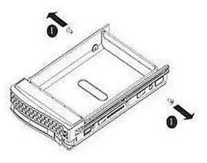 MCP-220-00001-01 3.5in Hot-Swap SAS/SATA HDD Tray - Black