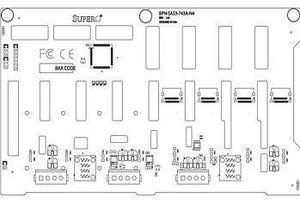BPN-SAS3-743A-N4 SAS3 8-Port Backplane For Chassis SC743, SC745 Series