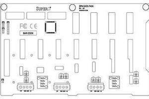 BPN-SAS3-743A 8-Port Backplane Supports 3.5-Inch SAS3/SAS2/SATA3 12Gbps In 4U/Tower Chassis SC743/SC745 Series