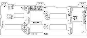 BPN-SAS-F424-A6 6-Port HDD Backplane For FatTwin Chassis Supports SAS/SATA Storage Devices