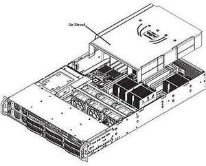 MCP-310-82804-0B Air Shroud F/ SC828 -X8QBE/6-F Rev. 1.11