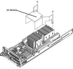 MCP-310-82717-0B SC827HD Air Shroud - Bigger Size To Support 135W CPU X9DRT-HF