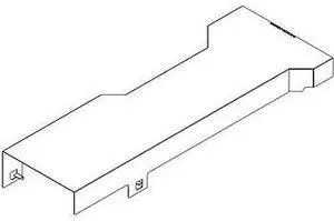 MCP-310-82706-0B Air Shroud (Mylar) For X8 DP Motherboard