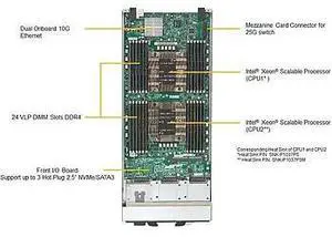SBI-6429P-T3N Blade Barebone Dual Processor