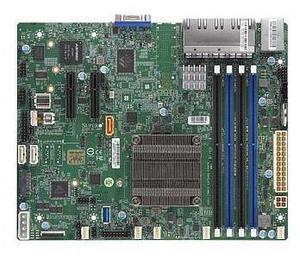 A2SDV-4C-LN8F Motherboard Atom Processor C3558 4-Core, SoC, Up To 256GB Reg ECC DDR4-2133Mhz In 4 Memory Slots, 8 1GbE, 3-Port SATA3