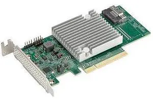 AOC-S3808L-L8IT Host Bus Adapter 8-Port SAS3 12Gb/S & SATA3 6Gb/S Gen4 PCIe X8 HBA, Broadcom 3808