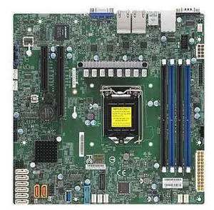 X11SCH-LN4F Motherboard Micro-ATX Single Socket LGA-1151 (Socket H4) Xeon E-2100/E-2200/Core I3 8th/9th Generation And Pentium/Celeron Processor