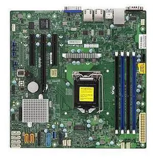 X11SSL-F Motherboard Micro-ATX Single Socket LGA-1151 (Socket H4) Xeon E3-1200 V6/V5 - Celeron/Pentium Core I3 Series 7th/6th Generation Processor