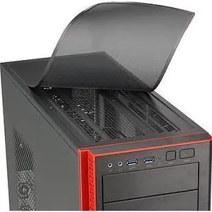 CSE-GS50-000R Mid-Tower Chassis NO Power Supply - Motherboard Up To 12in X 10in