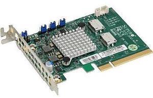 2-Port NVMe Add-On Card Gen3 PCIe X8, AOC-SLG3-2E4T