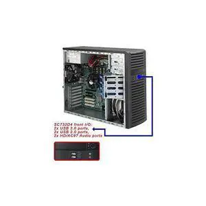 CSE-732D4-903B Mid-Tower Chassis 900W, 4 Internal SAS / SATA Bays, 2x 5.25in Peripheral Drive Bays, 1x 3.5in Peripheral Drive Bay CSE-732D4-903B Mid-Tower Chassis 900W, 4 Internal SAS / SATA Bays, 2x 5.25in Peripheral Drive Bays, 1x 3.5in Peripheral Drive Bay