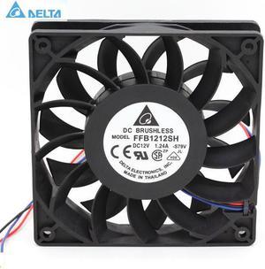 120mm 12cm High Speed Cooling Fan for Delta FFB1212SH 12025 12V 1.24A 3-pin Server Inverter Case Axial Cooler Industrial Fans