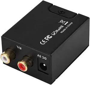 DAC Converter Digital to Analog Audio Converter Digital SPDIF Coaxial Optical Convert to L/R RCA Toslink Optical Audio Adapter