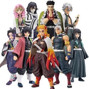 Anime Demon Slayer Figure Kamado Tanjirou Nezuko Action Figures PVC Model Toys Zenitsu Figurine Inosuke Kimetsu No Yaiba FiguraNezuko No Box