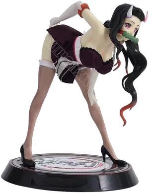 23cm Kimetsu no Yaiba Anime Figure Demon Slayer Kamado Nezuko Sexy Girl Action Figure MitsuriShinobu Figurine Model Doll Toys14cm No Retail Box