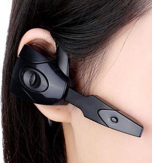 Wireless Headphones Business Earphones Bluetooth-Compatible Headset Microphone Rechargeable Standby Car Driving Sport Handsfree(Black With earphone)