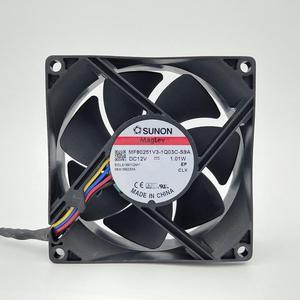 80mm Mute Pwm Cpu PC Cooling Fan,Sunon MF80251V3-1Q03C-S9A 80X80X25mm 12V 1.01W 4P 4Wire Water Cool Fans Quiet Low Noise