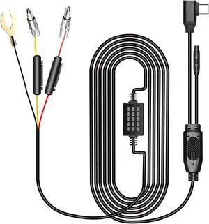 INSEETECH Mirror Dash Cam Hardwire Kit for INSEETECH 10.88" 3-Channel Mirror Dash Cam, 24H Parking Mode Monitoring, 12-24V to 5V, Mini USB, Low Voltage Protection to Prevent Battery Power Outages