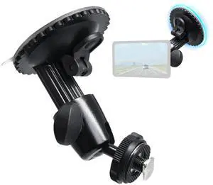 INSEETECH Windshield Suction Mount for Backup Camera Monitor System - Heavy-Duty 5kg Load Capacity, Metal Construction, 360° Adjustable Ball Head, No Drill Easy Install for Car/RV/Truck