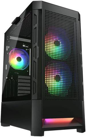 Cougar Airface RGB Black Mid Tower Computer Case with Mesh Front Panel