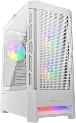 Cougar Airface RGB White Mid Tower Computer Case with Mesh Front Panel