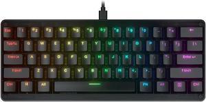 COUGAR Puri Mini RGB Compact 60% RGB Mechanical Gaming Keyboard with Doubleshot PBT Keycaps and Magnetic Protective Cover