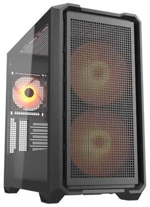 COUGAR MX600 Mini RGB Mini-Tower PC Case  Maximum Cool. Minimum Size.  2X 160mm PWM ARGB Fans & PWM Fan Hun Included  360mm Radiator Support  Max. GPU Length 380mm   Reverse Connector Motherboard