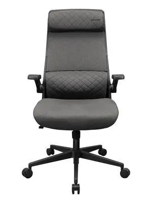 COUGAR Stryder Gray - Ergonomic Chair - Wider Adjustable Headrest - Flip-up Armrest - Imitation Linen Upholstery, Gray COUGAR Stryder Gray - Ergonomic Chair - Wider Adjustable Headrest - Flip-up Armrest - Imitation Linen Upholstery, Gray