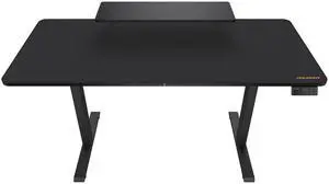 COUGAR E-Star 140 Adjustable Electric Gaming Desk - 2 Memory Presets - Monitor Stand - Cable Management - Full Desk Mousepad - 55", Black/140